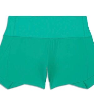 Lululemon Speedup Shorts Women's Teal Shorts 4” Size 6